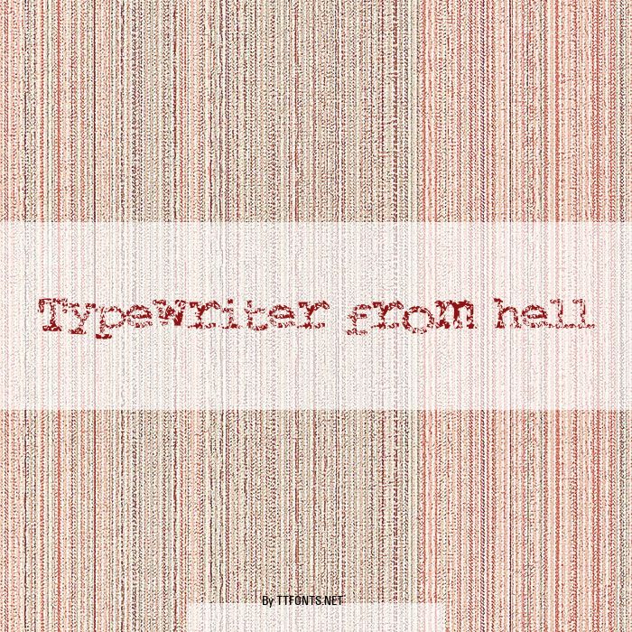 Typewriter from hell example